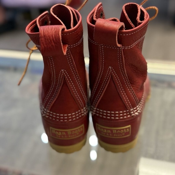 Rare Women's L.L. Bean Limited Edition 8" Heart Red Duck Boots Size 8 - Picture 4 of 10